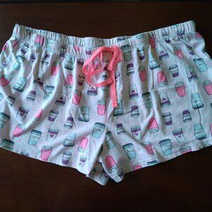 Secret Treasures Women's Pink Coffee Pajama Shorts XL